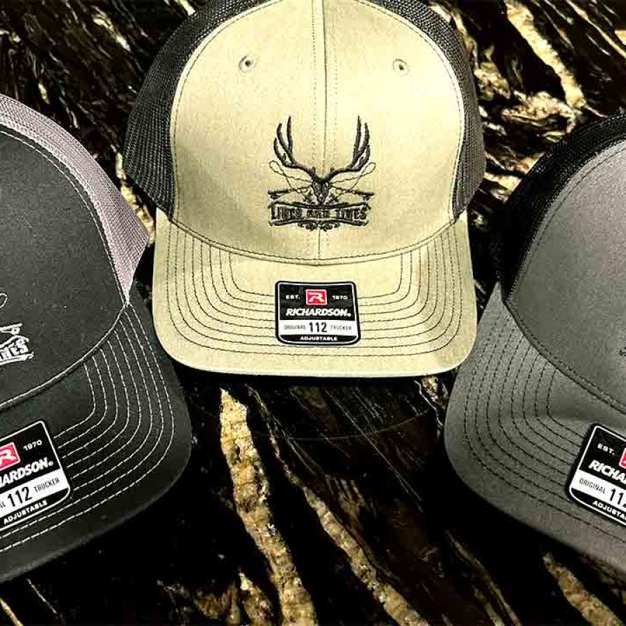 Lines and Tines Trucker Caps
