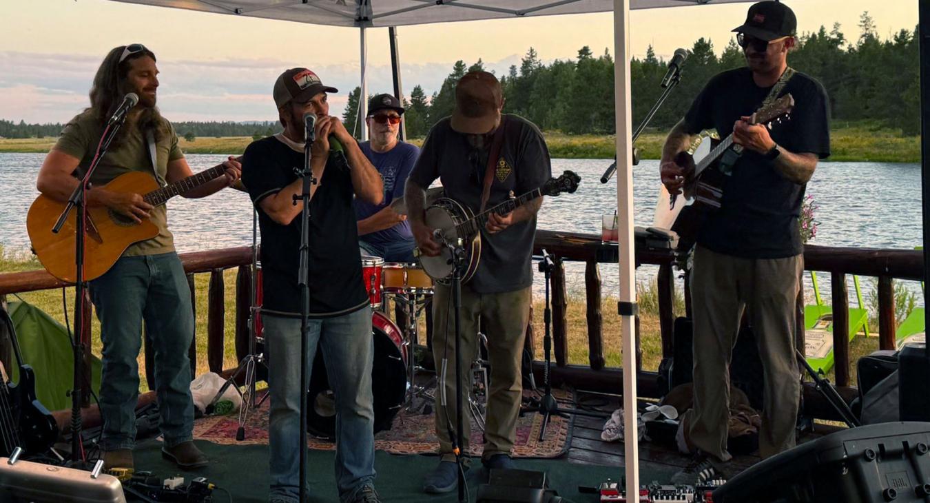 Lines and Tines performing at Angler's Lodge